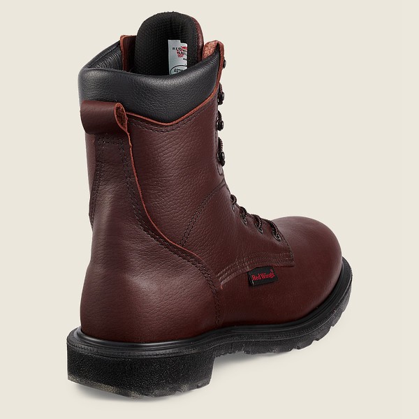 Red Wing Safety Boots Mens Burgundy - Supersole® 2.0 - 8-inch Toe - 1450637-DS